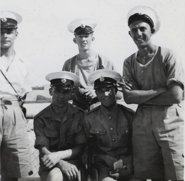 Fred Heath, Corradino, canteen Cricket, May 1939 (Back row center)